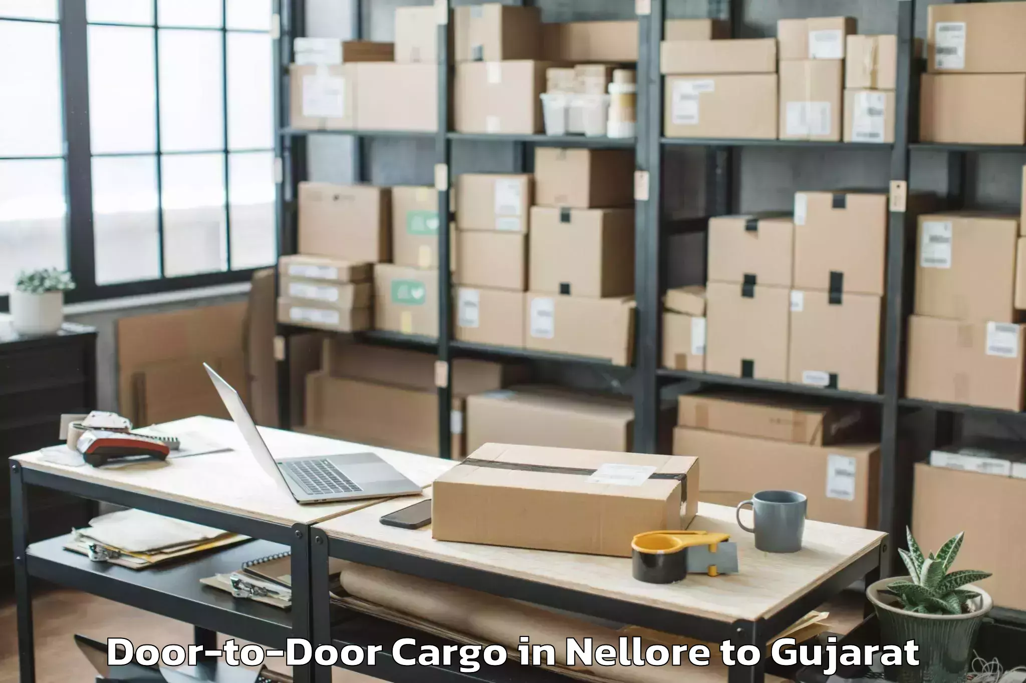 Top Nellore to Gussar Door To Door Cargo Available